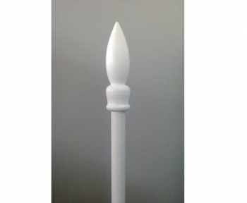 Навершие пластиковое для древки. Цвет: белый